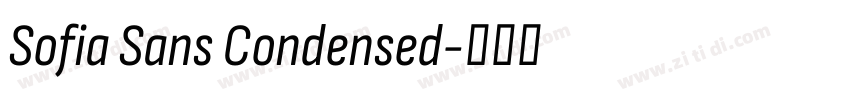 Sofia Sans Condensed字体转换